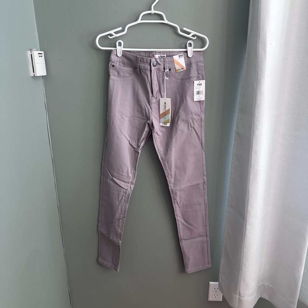 YMI Iris Purple Mid-rise Skinny Jeans